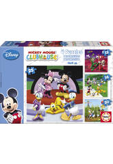 imagen Puzzle Progresivo Mickey Mouse 12-16-20-25