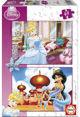 imagen Puzzle 2x48 Cenicienta + Jasmin