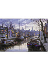 imagen Puzzle 1500 Amsterdam de noche