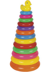 imagen Piramide 13 aros de colores con patito