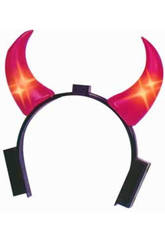 imagen DIADEMA CUERNOS DIABLO LUZ