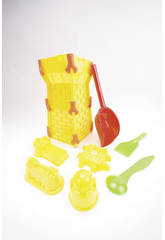 imagen TORRE MOLDE 36X19 cm. CON 7 ACCESORIOS PLAYA