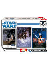 imagen PACK 3 PUZZLES 1000 STAR WARS