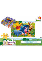 imagen PUZZLE 210 3D 25X20 cm. WINNIE THE POOH