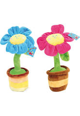 imagen PELUCHE MACETA FLOR MUSICAL CON MOVIMIENTO 2 SURT