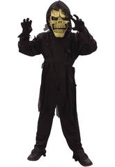 imagen Disfraz Guerrero Calavera Niño Talla S