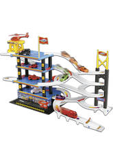imagen PARKING CON 8 VEHICULOS Y HELICOPTERO
