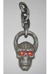 imagen CADENA CON CALAVERA LUCES INTERMIENTES Y SONIDO