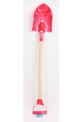imagen PALA PLAYA 78 cm REDONDA ROJA RAFAGAS