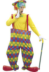 imagen Disfraz Payaso Arco Iris Hombre Talla XL