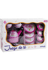 imagen SET DE TE 15 PIEZAS ROSA