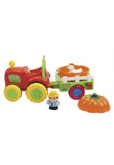 imagen TRACTOR GRANJA CON REMOLQUE 33 cm. LUCES Y SONIDOS