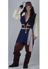 imagen Disfraz Pirata Caribe�o Hombre Talla XL