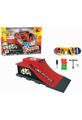 imagen MINI MONOPATIN CON RAMPA 2 TRAMOS Y ACCESORIOS