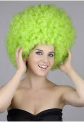 imagen PELUCA ADULTO AFRO GRANDE VERDE