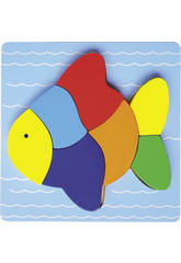 imagen Puzzle madera pez