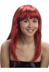imagen Peluca Adulto Glamour Roja
