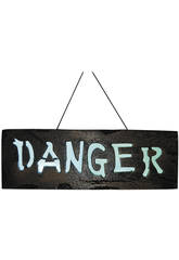 imagen Cartel danger con luz