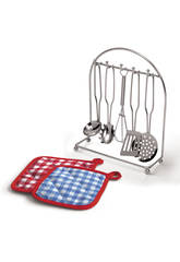 imagen SET ACCESORIOS COCINA ALUMINIO 8 PIEZAS