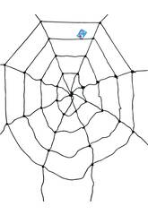 imagen TELA DE ARAÑA NEGRA 195X195 cm.