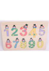 imagen Puzzle madera números