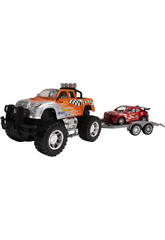 imagen Coche pick up friccion con remolque