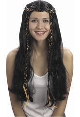imagen PELUCA LARGA CON TRENZAS MORENA
