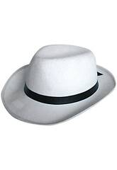 imagen SOMBRERO 58 cm GANGSTER BLANCO