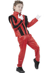 imagen Disfraz Rey del Rock Rojo Niños Talla M