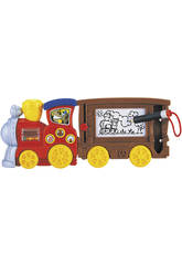 imagen Locomotora sonidos con vagon pizarra magica