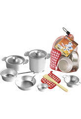 imagen CACHARROS COCINA ALUMINIO 10 PIEZAS