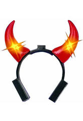 imagen DIADEMA CUERNOS DIABLO CON LUZ