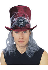 imagen SOMBRERO COPA HORROR BURDEOS