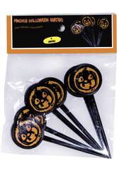imagen PINCHOS CALABAZA DRACULA BOLSA 6 UND.