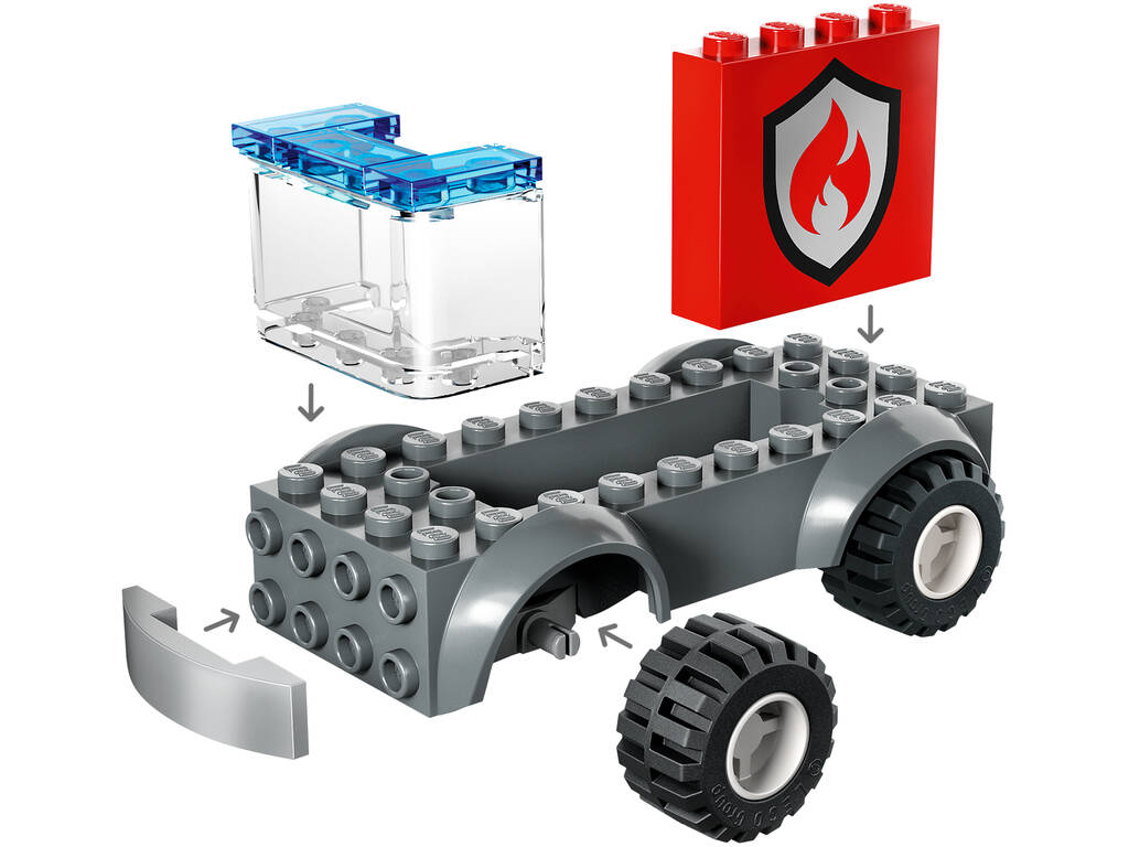 Lego City Fire Caserne et camion de pompiers