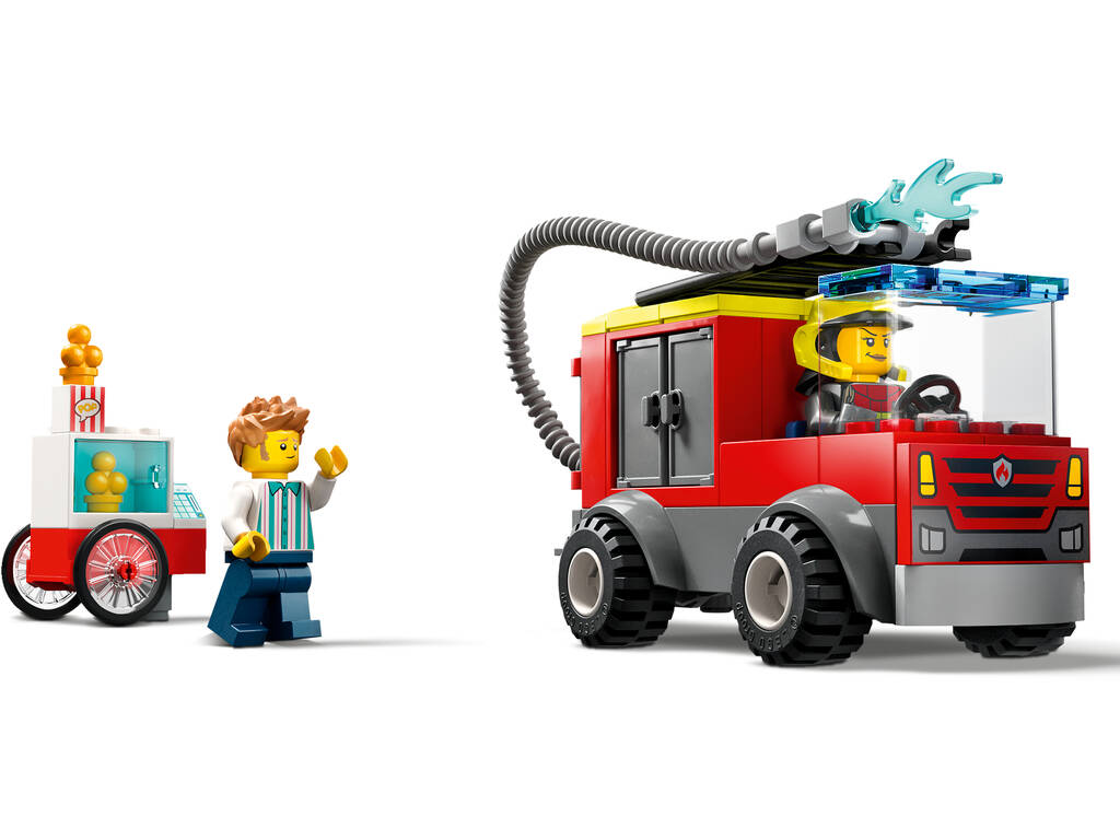 Lego City Fire Caserne et camion de pompiers
