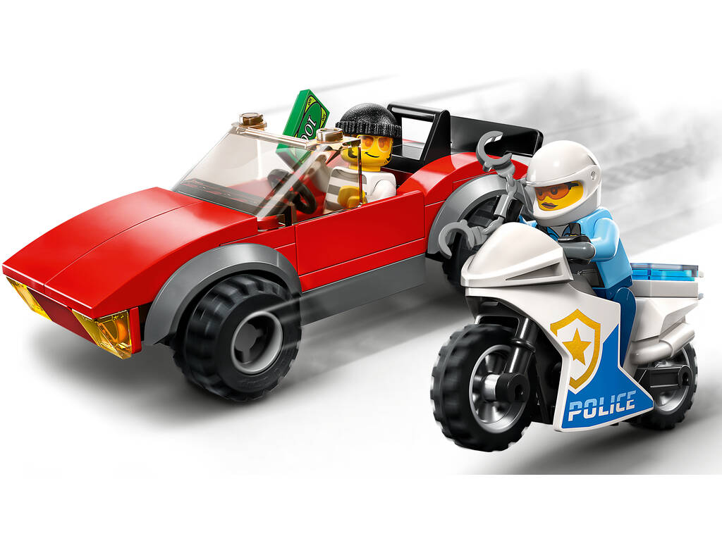 Lego City Police Moto della Polizia e Auto per la fuga 60392