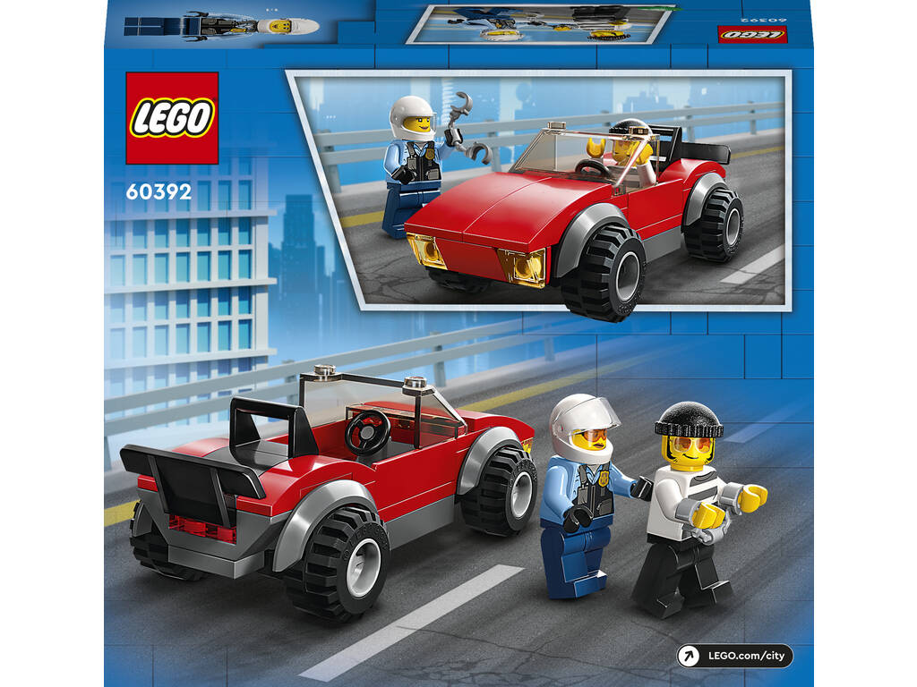 Lego City Police Moto della Polizia e Auto per la fuga 60392