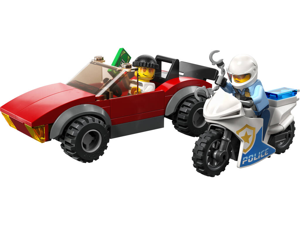 Lego City Police Moto della Polizia e Auto per la fuga 60392