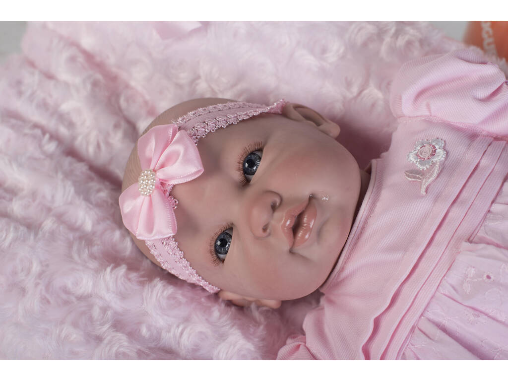 Poupée Reborn Bébé Robe Rose Berbesa 5300