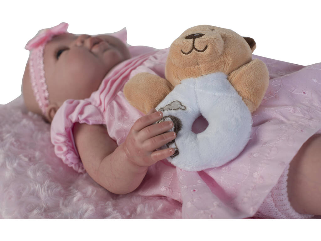 Poupée Reborn Bébé Robe Rose Berbesa 5300