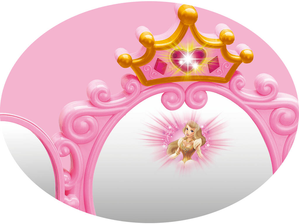 Toletta Bellezza Principessa Cuori Con Accessori e Connettore MP3 71x49x29cm