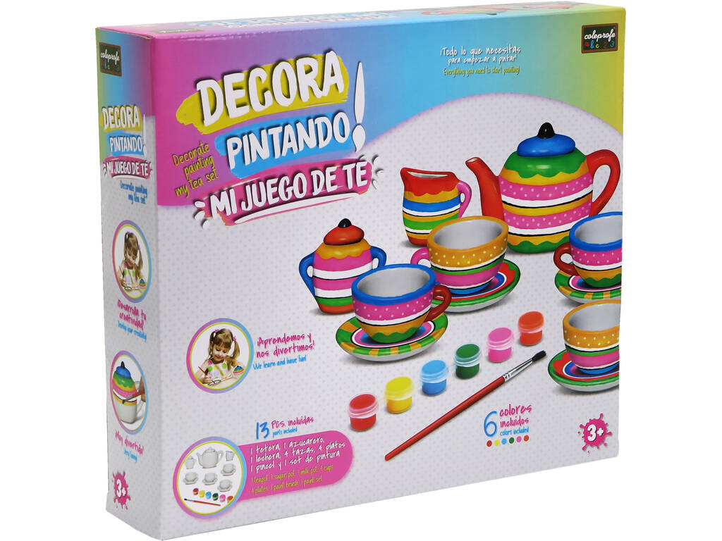 Set da Té da disegnare con Colori