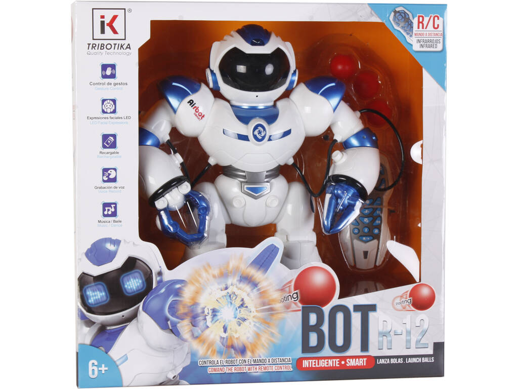 Robot Radio Control Airbot Intelligent Multiattività 40x44x19cm