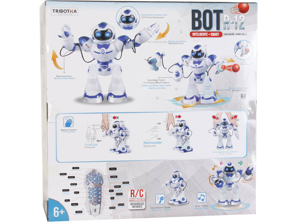 Robot Radio Control Airbot Intelligent Multiattività 40x44x19cm