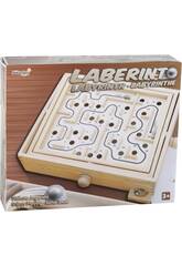 Labyrinthe de Bois avec 2 Boules Métalliques 6.5 x 26 x 30 cm