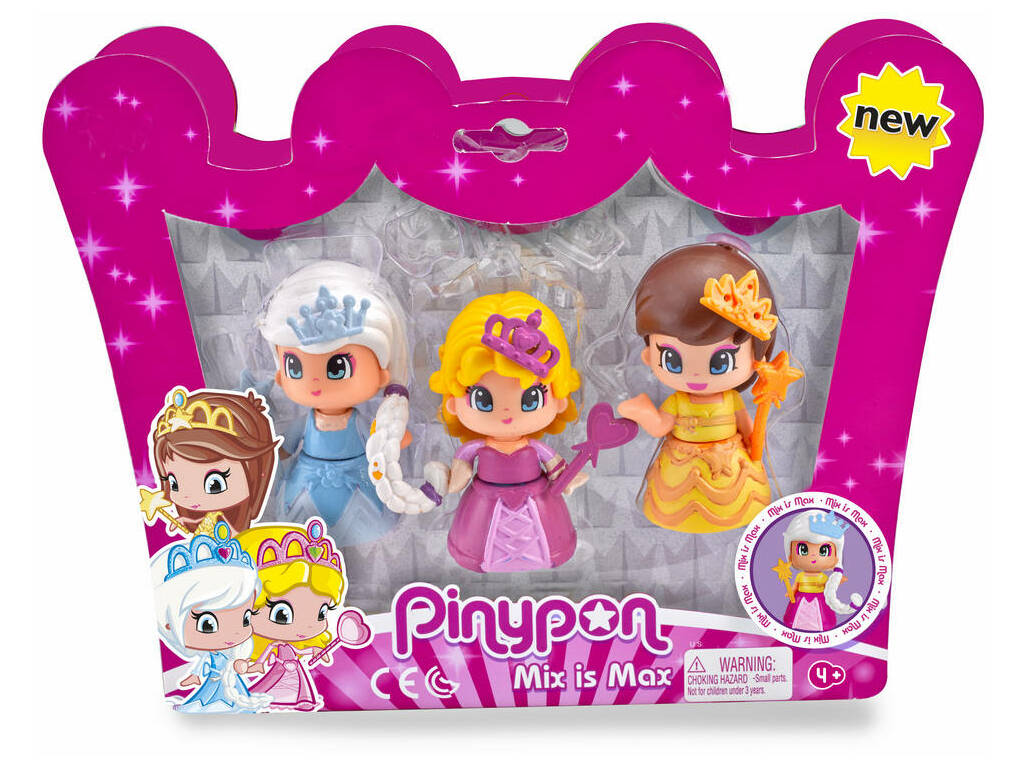 Pinypon Pack 3 Princesas Famosa 700014094