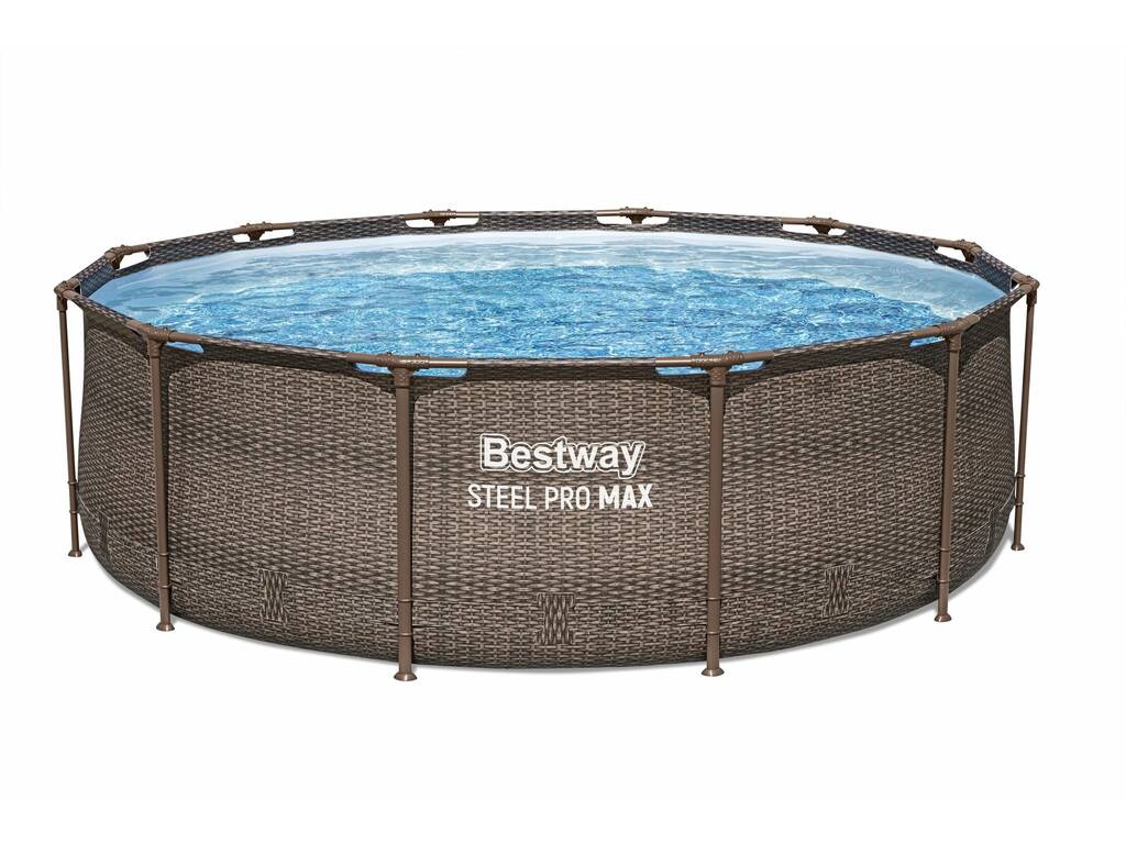 Piscina Fuori Terra 366x100 cm Steel Pro Max Deluxe Bestway 56709