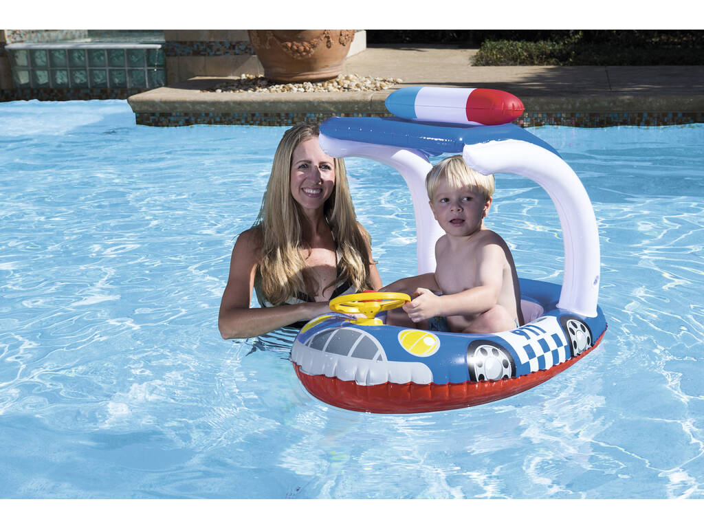 Canotto Per bambini Auto Gonfiabile con Volante 98x66 cm Bestway 34103