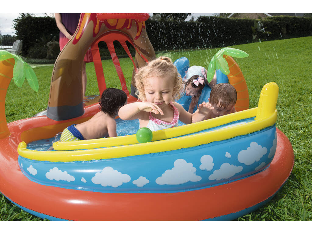 Piscine Ile Volcan 265 x 265 x 104 cm Bestway 53069 